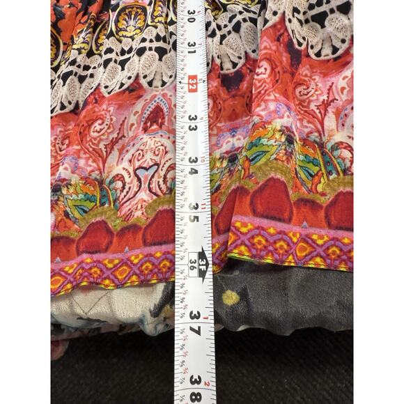 NWT Czarina Crystal Embellished Silk Blend Hi-Low Floral Maxi Dress S - Picture 13 of 16